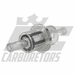 EC Carburetors 1/4 Clear In-line Fuel Filter