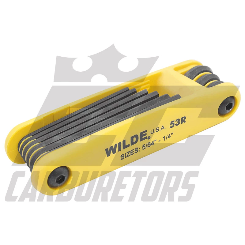 EC Carburetors 9-Piece Fold-Up Allen Wrench Set 1 EC Carburetors 9-Piece Fold-Up Allen Wrench Set