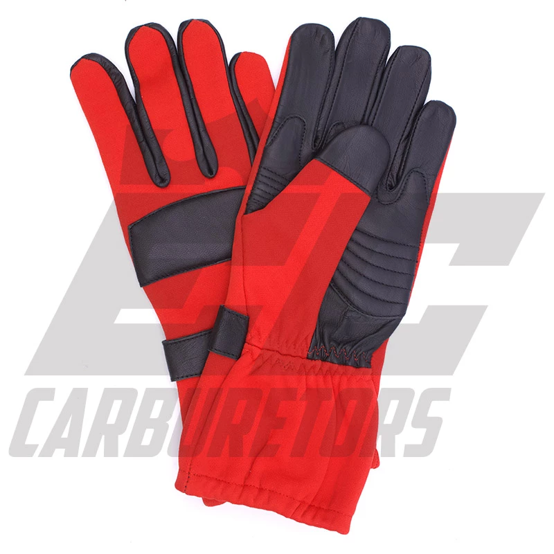 EC Carburetors Red Kart Racing Gloves - Large 1 EC Carburetors Red Kart Racing Gloves - Large