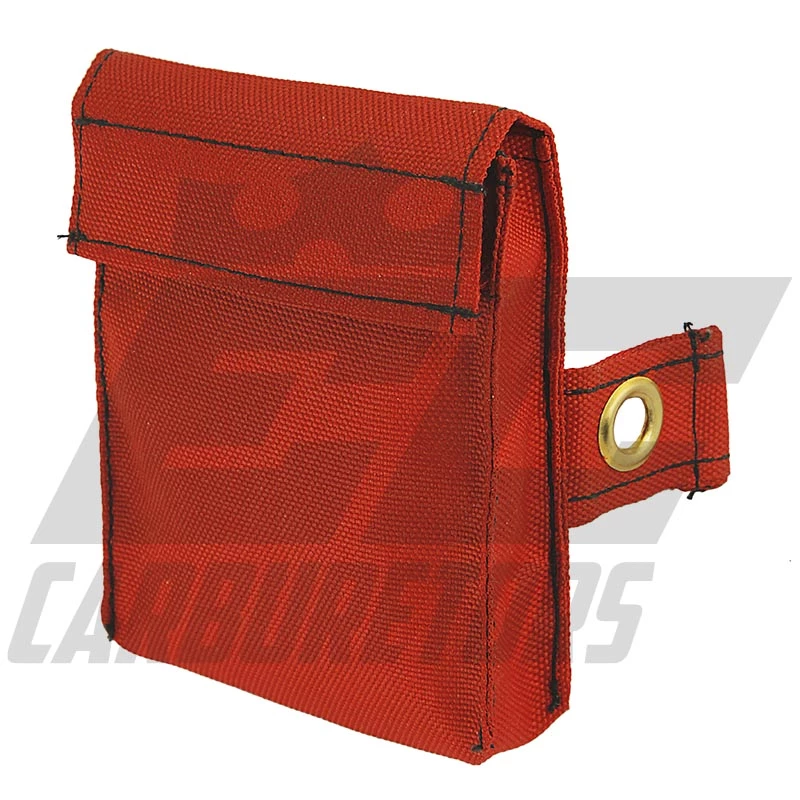 EC Carburetors Red Karting Transponder Pouch - Velcro Version 1 EC Carburetors Red Karting Transponder Pouch - Velcro Version