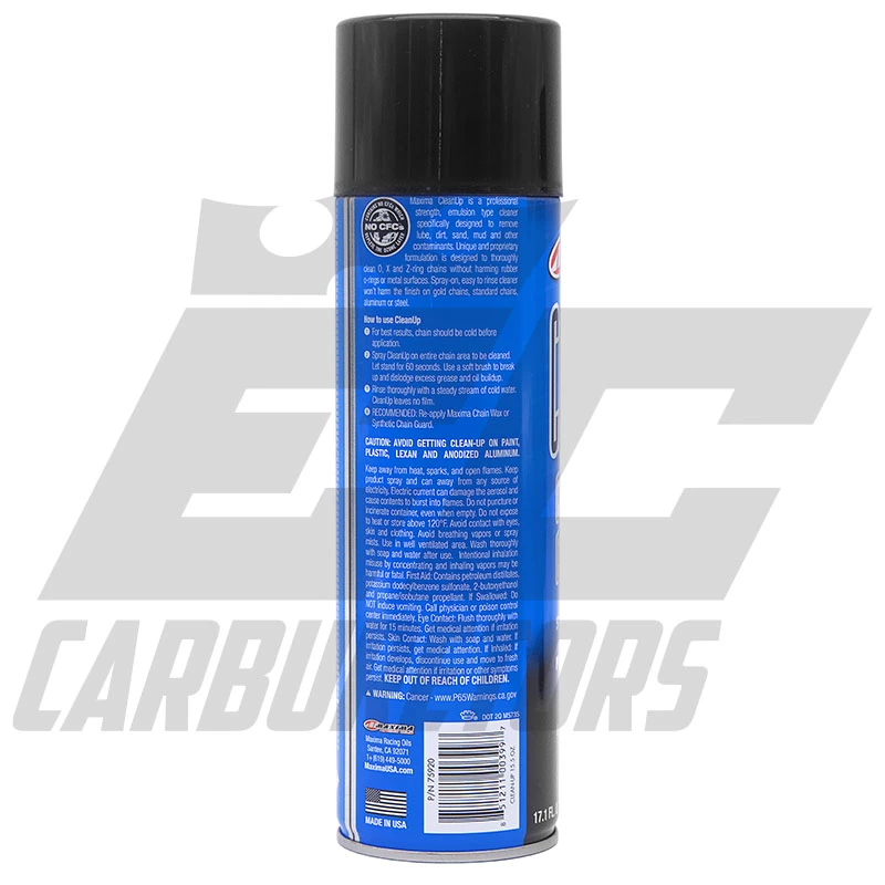 EC Carburetors Maxima Racing Oil CleanUp Chain Cleaner - 17.1 Fl. Oz 2 EC Carburetors Maxima Racing Oil CleanUp Chain Cleaner - 17.1 Fl. Oz - Image 2