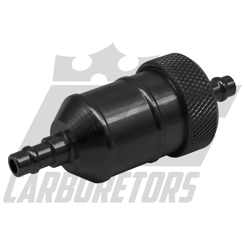 EC Carburetors Billet Aluminum Fuel Filter - Black 1 EC Carburetors Billet Aluminum Fuel Filter - Black