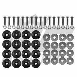 EC Carburetors Black Plastic Kart Body Bolt & Washer Kit