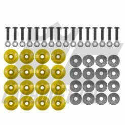 EC Carburetors Yellow Plastic Kart Body Bolt & Washer Kit