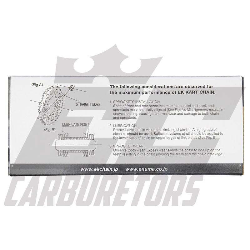 EC Carburetors EK Chain #35 High Tensile Kart Chain - 120 Link 2 EC Carburetors EK Chain #35 High Tensile Kart Chain - 120 Link - Image 2