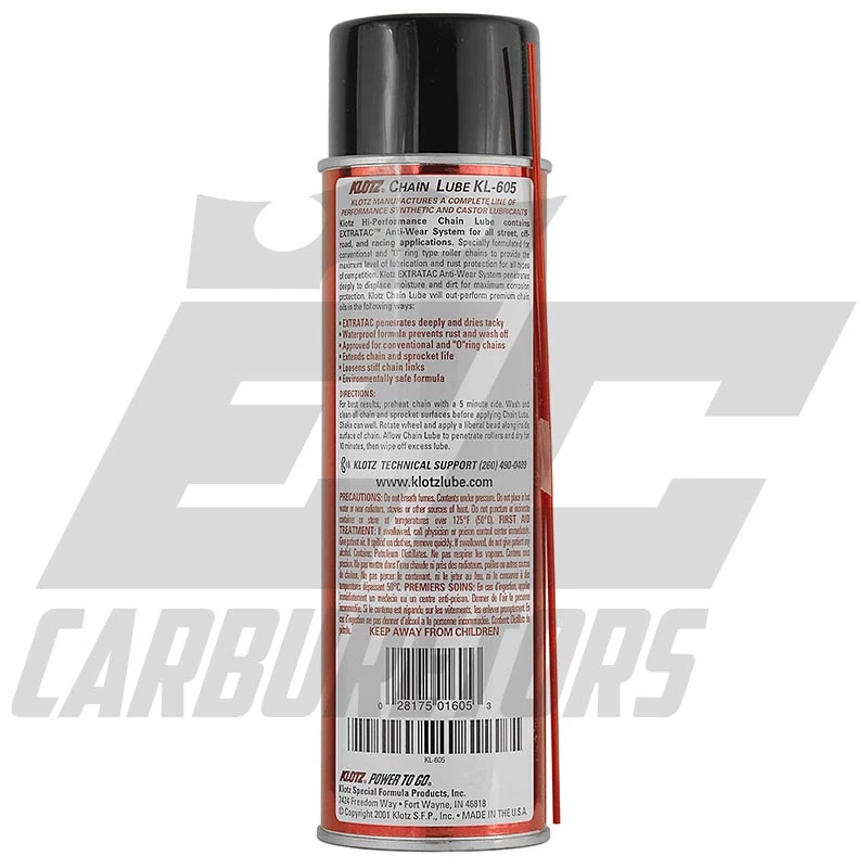 EC Carburetors Klotz Chain Lube - 15.6oz 2 EC Carburetors Klotz Chain Lube - 15.6oz - Image 2