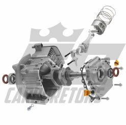 EC Carburetors EC 236R 4-Cycle Racing Engine Bottom End Kit With Tank Mounts